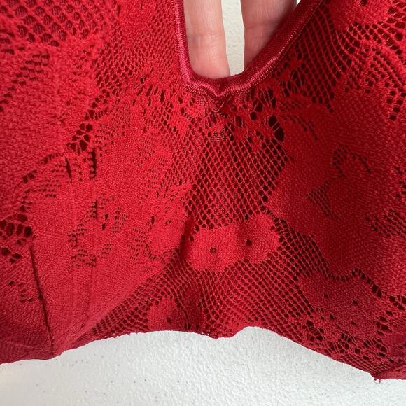 Cacique Size 40DDD Balconette Bra Lightly Lined Full Coverage Underwire Red - Picture 3 of 14